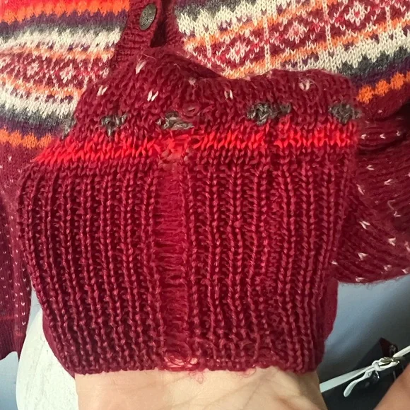 Gap faire isle 100% wool sweater sz Small - Picture 8 of 8